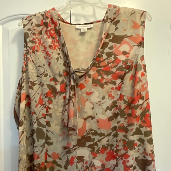 Coldwater Creek XL sleeveless blouse - Picture 1 of 9